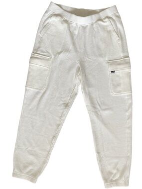 Bench Waffle Cargo Lounge Pants White Small